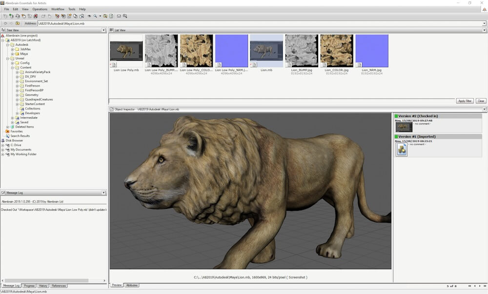 Controlo de versões para animação