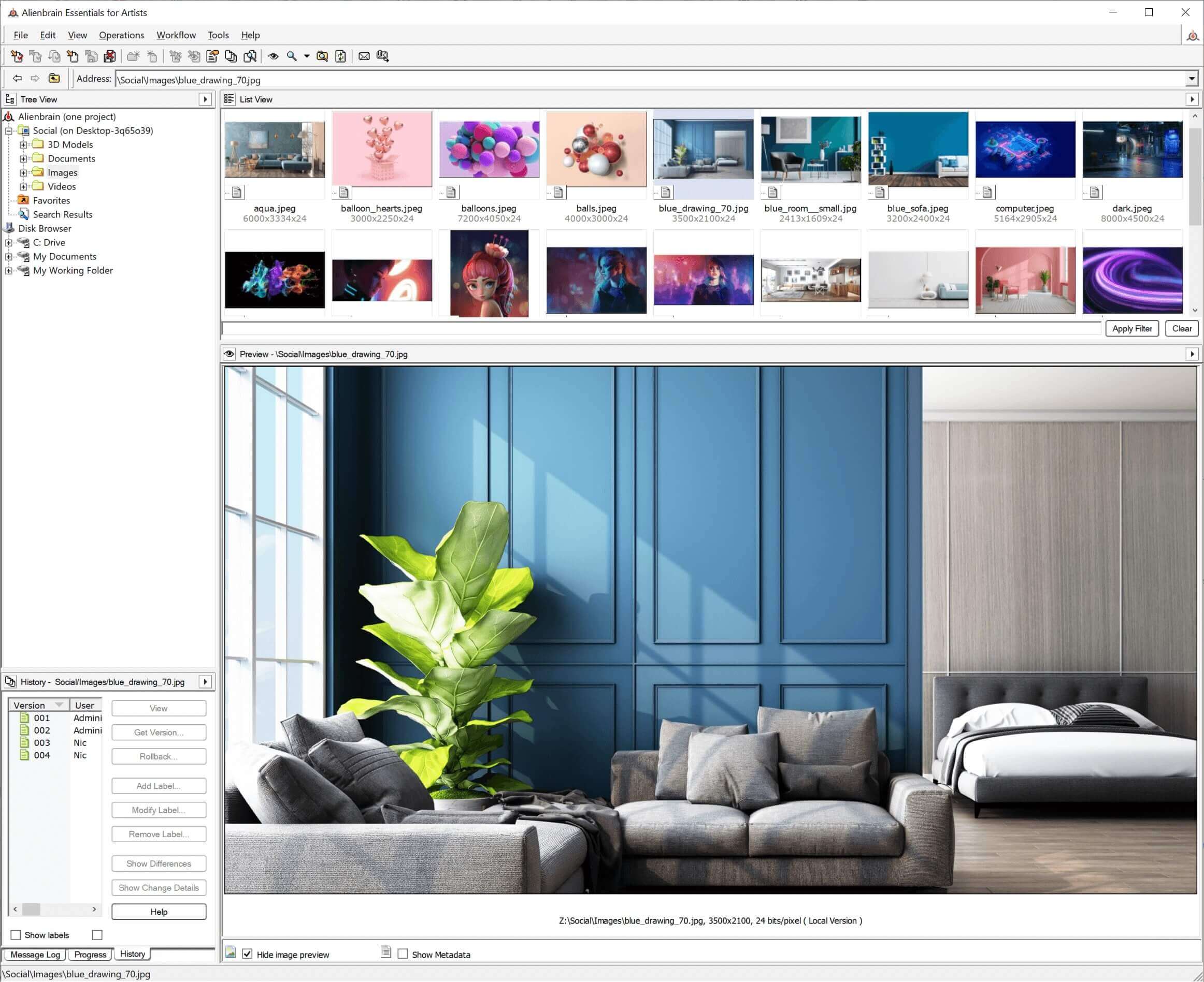 Alienbrain Navegador de Controle de Versão